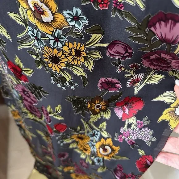 Alice Olivia Adele Full Wrap Floral Lace Midi Dress - Picture 11 of 16